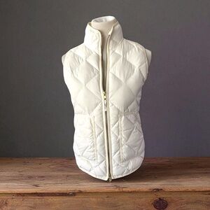 J. CREW WHITE PUFFER BEST SIZE XS